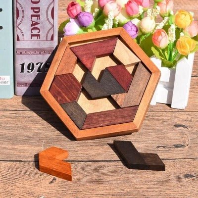 puzzle de blocs | Hexagone™ - JEU - JOUETS