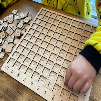 puzzle en bois table de math JEU-JOUETS