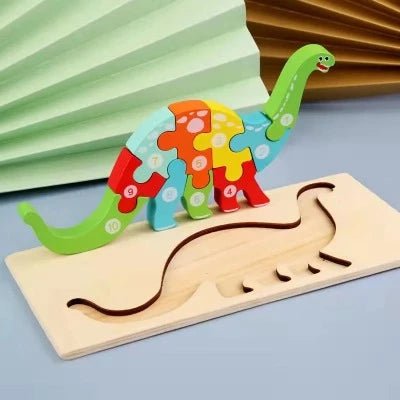 puzzle bois animaux | Dino™ - JEU - JOUETS