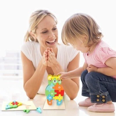puzzle bois animaux | DINO - JEU - JOUETS