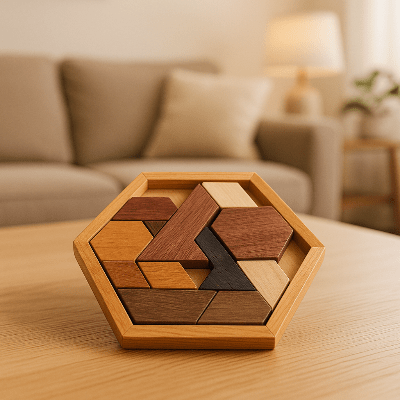 puzzle bois | HEXAGONE - JEU - JOUETS