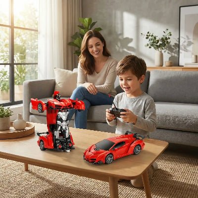 voiture télécommandée enfant | 2 en 1 ROBOT TRANS - FORMEUR - JEU - JOUETS