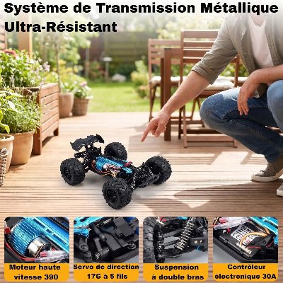 voiture télécommandée tout terrain | TURBINE 50 km/h - JEU-JOUETS